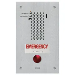 Indoor flush-mount audio intercom station for the IX Series. Includes mounting hardware for installation. Enables hands-free voice communication between entry points and indoor stations in commercial or residential buildings.