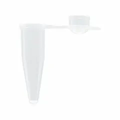 APPROVED VENDOR PCR Strip, 0.2 mL, Polypropylene, Natural, Conical Bottom, Attached Domed Cap