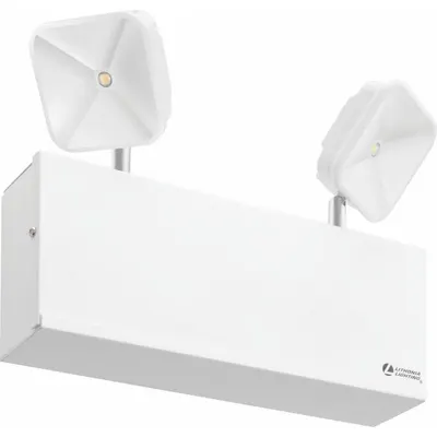 LITHONIA LIGHTING Emergency Lighting Fixtures: LED, Damp Location Rated, 3.5 W Lamp Watt - Steel Emergency Lights