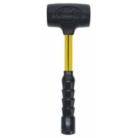 Dead Blow Hammer: Fiberglass Handle, 3 lb Head Wt, 2 3/8 in Hammer Face Dia, 15 in Overall Lg (MPN 75.10-035)
