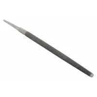 Machinists File: Round, Single-Cut, Safe Edge Cut, Smooth Cut, 6 in Lg without Tang, 7/32 in Thick (MPN 11781)