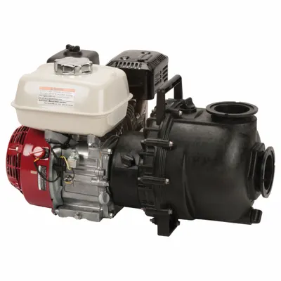 BANJO Pump and Gas Engine: 6 hp, 3 in Flange, 3 in Flange, 250 gpm Flow Rate @ 20 Ft. of Head - Engine-Driven Water Pumps