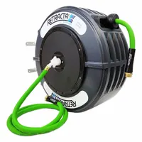 Spring Return Garden Hose Reel: 60 ft. (1/2 I.D), 3/4 in FGHT x 3/4 in MGHT, 150 psi Max Op Pressure (MPN DR460D-05)