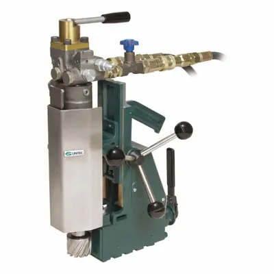CS UNITEC Hydraulic Magnetic Drill Press: Permanent, 3 3/4 in Drill Travel - Hydraulic Magnetic Drills