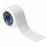 Pre-Cut Label Stock Roll: 1 1/4 in x 2 1/2 in, Acrylic, Permanent Adhesive, 850 Labels, J4000 (MPN J40-166-2550)