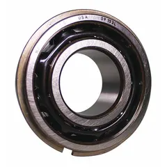 Double-row angular contact ball bearing with a 30 mm bore, 30° contact angle, open design, ABEC 1 precision, and steel cage. Handles combined radial and axial loads in applications such as pumps, gearboxes, and material handling equipment where moderate speed and high rigidity are required in limited space.