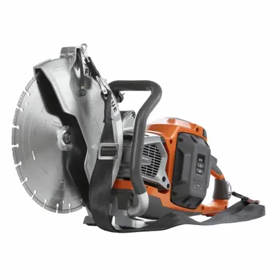 HUSQVARNA Battery Powered Cutter: 12.4 in Blade Dia., Wet/Dry, 4 37/50 in Max. Cutting Dp - Husqvarna Cordless Handheld Concrete Saws