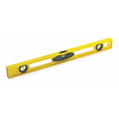 STANLEY I-Beam Level: Level, Plumb & 45° Angle, I-Beam, 2, Plain, 24 in Overall Lg - Standard I-Beam Levels
