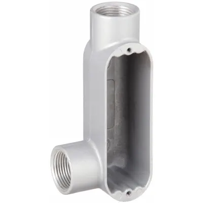 HUBBELL KILLARK Conduit Outlet Body: Aluminum, 2 in Trade Size, LL Body, 70 cu in Body Capacity - LL - 90° Elbow Type