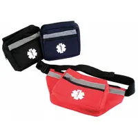 MEDSOURCE Fanny Pack: 14 in L x 7 in W x 5 in D, Polyester, Blue, 11-20 in/21-30 in, 0-10 in/30+ in (MPN MS-33307)