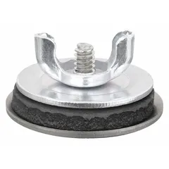Stainless steel oiltight hole seal for closing unused knockouts in NEMA 1 enclosures. Grained silver finish, includes quick wing nut for tool-free installation. Fits 1.5 in maximum hole diameter for 1-1/2 in conduit knockouts.