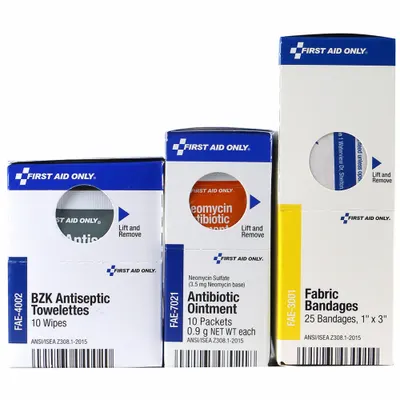 FIRST AID ONLY Complete Refill or Kit: 45 Components, 25 People Served - Complete First Aid Kit Refills