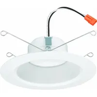 Retrofit Downlight: 5 in_6 in Dia, 900 lm, 2700K/3000K/3500K/4000K/5000K, 12 W, 120V AC, White (MPN 65SEMW SWW5 90CRI M6)
