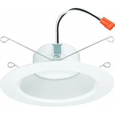 LITHONIA LIGHTING Retrofit Downlight: 5 in_6 in Dia, 900 lm, 2700K/3000K/3500K/4000K/5000K - Universal Trim Modules