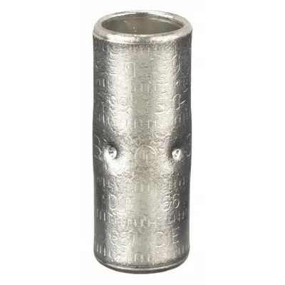 THOMAS & BETTS Open Barrel Splice: 300 kcmil Wire Size, White Code, 2.13 in - Crimped Butt Splice Compression Connectors