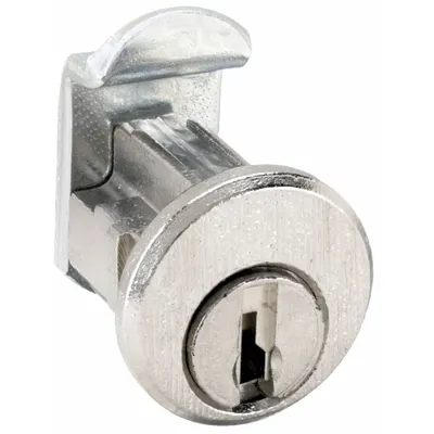 COMPX NATIONAL Cam Lock: Std Keyed Cam Lock, Keyed Different, Zinc Die-Cast, Nickel - Keyed Cam Locks