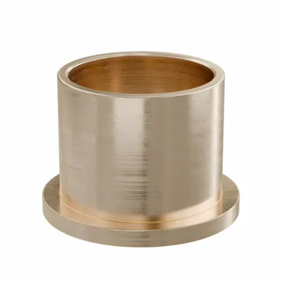 OILITE Flanged Sleeve Bearing: Bronze, SAE 841, 40 mm Bore, 46 mm OD, 40 mm Lg - Lubricated General Purpose Metallic Flanged Sleeve Bearings