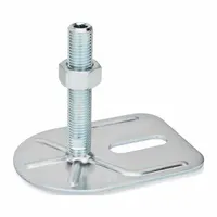 JW WINCO Male-End Leveling Mount: Swiveling Stud, 5/8"-11 Thread Size, 3 3/20 in, 2,698 lbf Capacity (MPN 42-80-5/8X11-100-E0-UK)