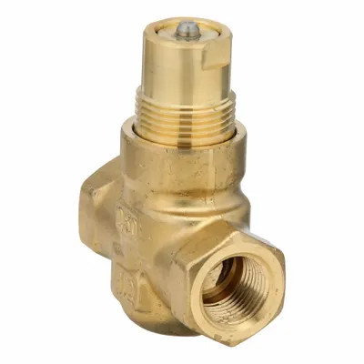 Siemens Hydronic Globe Valve: 2-Way, 0.63 CV Flow, 1/2 in Female NPT, Brass Body - 2-Way NPT Connection Globe Valves