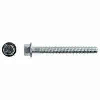 RED HEAD Screw Anchor: 6 in Overall Lg, 5/8 in Dia, Steel, External Hex, Hex, Steel, 10 PK (MPN LDT-5860)
