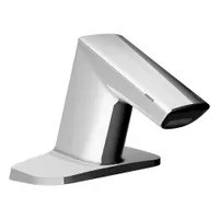 SLOAN Bathroom Sensor Faucet: BASYS, Cast Zinc, Chrome Finish, Single-Post, Hydropower, Laminar (MPN EFX680.010.0000)
