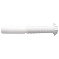 APPROVED VENDOR Tailpiece: Plastic, White, 1 1/2 in Nominal Pipe Size, 12 in Overall Lg, Slip