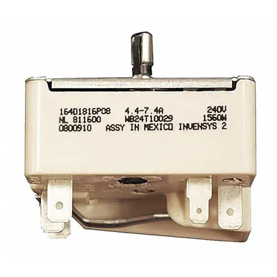 GE Burner Control Switch: Mfr Part # WB24T10029 - GE Oven Replacement Parts