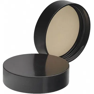 WHEATON Cap: 45 mm Dia, Black, Phenolic, Rubber, 43-400 mm Screw Closure Size, Autoclavable - Screw On Caps