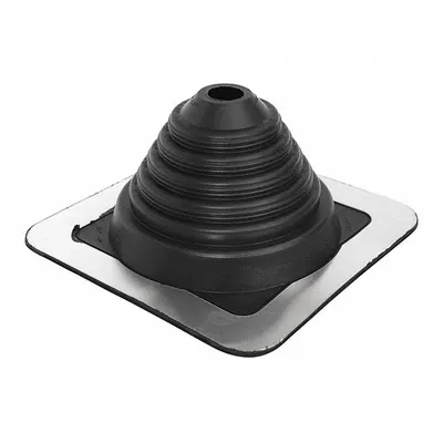 OATEY 7 3/4"dia Plastic Roof Vent Pipe Boot: For Pitched Roof, Round Base, For 1 Pipes - Round-Base Boots