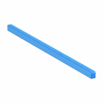KHK GEARS Gear Rack: Rectangular, Module m 1.5, 500 mm Lg., Acetal - Rectangular & Square Metric Gear Racks