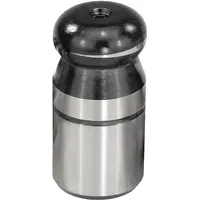 KIPP Locating Pin w/Ball End: Ball End, Stainless Steel, 12 mm Shank Outside Dia, 15 mm Shank Lg (MPN K0350.512)