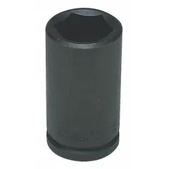 This 3/4" drive impact socket features a 36 mm metric size with a 6-point deep design and black oxide finish. It is intended for use with impact tools to fasten or loosen heavy-duty metric nuts and bolts in industrial, automotive, and construction settings.