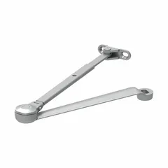 This left-hand aluminum replacement arm is designed for use with LCN 4010 series door closers. It features a regular arm type with an adjustable spring and is ADA compliant. Suitable for commercial and industrial door applications requiring controlled closing speed and force.