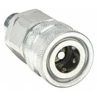 SNAP-TITE Hydraulic Quick Connect Hose Coupling: 1/4 in, Steel, 14.384 lpm Max. Flow Rate, MNPT (MPN VHC4-4MV)