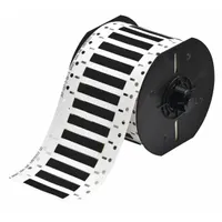 Sleeve Label: 3/16 in x 2 in, Polyvinylidene Fluoride, Black (Matte), 750 Labels Included (MPN B33D-187-2-345BK)