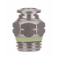 AIGNEP USA Push-Fit Adapter Fitting: 8 mm OD x 1/4 in Pipe Size, Push-to-Connect x Universal Thread (MPN 60005-8-1/4)