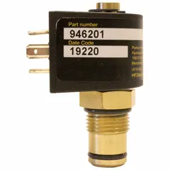 Replacement pressure indicator for hydraulic filtration systems. Monitors system pressure to signal when filter maintenance is required. Used in industrial hydraulic circuits to help protect downstream components.
