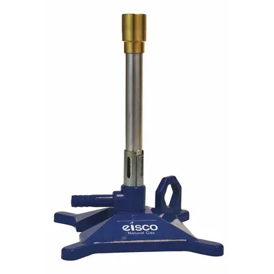 EISCO SCIENTIFIC Anti-Tip Bunsen Burner: Flame Stabilizer, Natural, 1,200 BTU Btu Output - Max - Bunsen Burners
