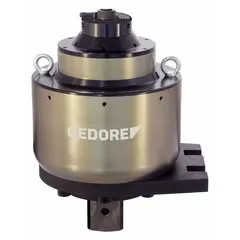This mountable torque multiplier from GEDORE features a 2 1/2 in male output square drive and a maximum rated input of 280 ft-lb. With a gear ratio of 1:175, it is suited for heavy bolting applications requiring high torque output with low input effort, such as tightening or loosening large fasteners on machinery, flanges, and structural assemblies.
