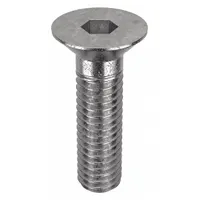 Socket Flat Head Screw: M6x1.00 Thread Size, 20 mm Lg, Flat, NL-19, Stainless Steel, 18-8, 25 PK (MPN FBMFHEADS61020P25)