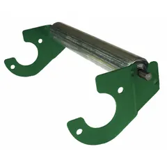 Pop out roller for conveyor systems, allowing individual roller removal without disassembling the frame. Used in material handling applications for maintenance and replacement of roller assemblies.