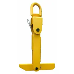 Reel lifter for lifting and positioning heavy reels of cable, wire, or hose. Accommodates arbor holes from 2 in to 4 in diameter. Suitable for industrial material handling applications.