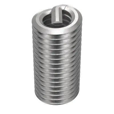 HELI-COIL Helical Insert: Tanged Tang Style, Free-Running, M4-0.70 Thread Size, Plain - Free-Running Tanged Helical Inserts