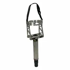 This brushless lag screw driver attachment is designed for driving and removing lag screws in railroad track maintenance. It delivers up to 1,500 ft-lb of torque with a 1 in drive size, suitable for heavy-duty rail fastening and repair applications. Supplied as an attachment only, it requires a compatible power tool to operate.