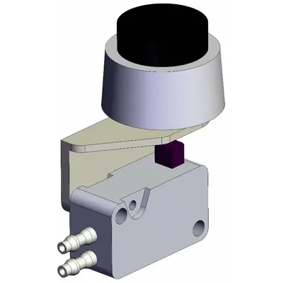 SMC Shuttle Valve: VM1000 Series, Extended Button Actuator, 3 Ports, 4 mm Push-On - VM Series Manual Air Control Valves