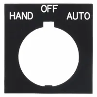 Legend Plate: 30 mm Panel Mounting Size, Rectangular, 4 in Overall Ht x 4 in Overall Wd (MPN HT8SP51)