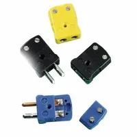 OMEGA Temperature Probe Connectors & Adapters: Plug, For Type T Thermocouple Type, Std Plug, 2 Pins (MPN OST-T-M)