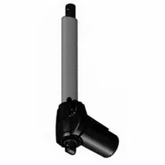 This actuator is a plastic, black component designed for height adjustment of Basic American Zenith 9000 APS healthcare beds. It enables vertical motion to facilitate patient comfort and caregiver access in hospital and long-term care settings.