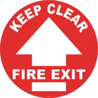 Anti-Slip Floor Sign: Vinyl, Adhesive Sign Mounting, 17 in x 17 in Nominal Sign Size, 0.012 in Thick (MPN FS-17-131)