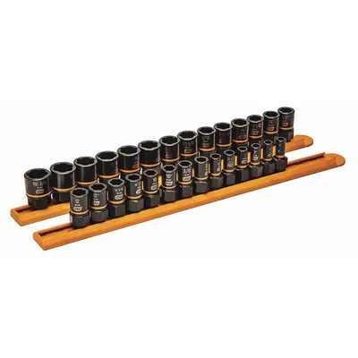 GEARWRENCH Bolt Extractor Set: 1/4 in, 3/8 in Drive Size - Bolt Extraction Impact Socket Sets